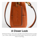 Coach Women's Natural Grain Leather Plaza Bag