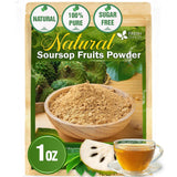 Premium Soursop Graviola Fruit Tea Bags, Tea Powder, 100% Natural and Pure from Soursop Fruits, Handmade, Made With Natural Materials-Corn Fiber Tea Bag, Sugar/Caffeine/Gluten Free, Hoja Guanabana Tea