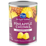 Kroger Canned Pineapple Chunks in Pineapple Juice 20 oz