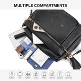 KITEVIUN Crossbody Bags for Women Trendy Leather Crossbody Purse Shoulder Handbags Butterfly Design