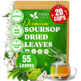 40 Premium Soursop Graviola Leaf Tea Bags, 100% Natural and Pure from Soursop Leaves, Handmade, Made With Natural Materials-Corn Fiber Tea Bag, Sugar/Caffeine/Gluten Free, Hoja Guanabana Tea