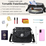 Baggallini Calais Crossbody Bags for Women 10x7 Lightweight Water-Resistant Travel Purse, RFID & Interior Organization