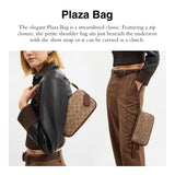 Coach Women's Natural Grain Leather Plaza Bag