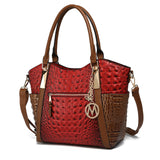 MKF Collection Tote Bag for Women Vegan Leather Shoulder Bag – Top-Handle Purse, Ladies Handbag by Mia K