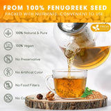 Premium Fenugreek Tea Bags. No Sugar, No Caffeine, No Gluten, Vegan. (30 Tea Bags)