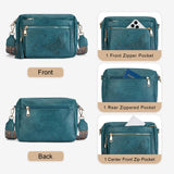 KITEVIUN Crossbody Bags for Women Trendy Leather Crossbody Purse Shoulder Handbags Butterfly Design