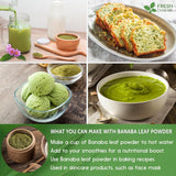 Natural Banaba Dried Leaves, Tea Bags, Powder, Whole Banaba Leaves, 100% Pure Dried Banaba Leaves, Banaba Leaf Tea, No Additives, No Caffeine, Vegan