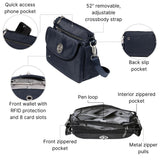 Baggallini Calais Crossbody Bags for Women 10x7 Lightweight Water-Resistant Travel Purse, RFID & Interior Organization
