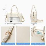 BOSTANTEN Small Crossbody Bag for Women Vegan Leather Purse | Lightweight, Top Handle, Adjustable Strap, Compact Storage for Travel Shopping Everyday