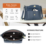 Over Earth Genuine Leather Crossbody Bags for Women Trendy Purses and Ladies Shoulder Handbags