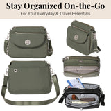 Baggallini Calais Crossbody Bags for Women 10x7 Lightweight Water-Resistant Travel Purse, RFID & Interior Organization