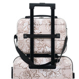 PC+ABS Hardside Luggage Set with Digital Lock - Pink Flower Print