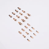 Nordic Style Wearing A Simple Nail Patch Line Manicure Patch French Manicure Press On Nails