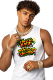 Hustle Hard, Stay Humble Graphic Muscle Tank