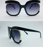 Cat Eye Half-Frame UV400 Sunglasses – Women’s Fashion Eyewear