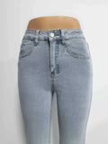 High-Waisted Flare Leg Jeans