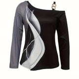 Women’s Asymmetrical Buckle Shoulder Top