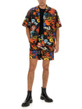 Moschino Men Bermuda With Floral Pattern