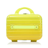 2-Piece Polycarbonate Spinner Wheel Luggage Set with Lock - Green & Yellow