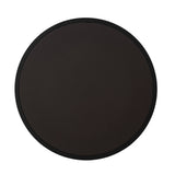Modern Faux Leather Nesting Coffee Table Set with Black Metal Base - Dark Brown