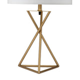 26.25" Tall Ester Mid-Century Metal Table Lamp in Matte Gold