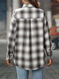 Oversized Plaid Button-Up Shirt