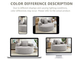 Round Sofa Bed with Memory Foam Sectional Couches