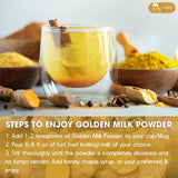Premium Golden Milk Powder - Turmeric, Cinnamon, Ginger & Black Pepper – Natural Spice Blend for Lattes, Smoothies & Baking