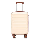 Beige 2-Piece Spinner Luggage Set with Hard Shell - Beige