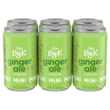 Big K Ginger Ale Caffeine Free Mini Soda Cans 6 pk / 7.5 fl oz