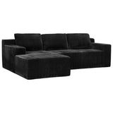 Corduroy Modular L Shaped Sectional Sofa