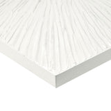 Luminous Burst Signature White Gloss Dimensional Resin Wall Art