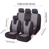 5-Seat Car Seat Cover, Classic And Timeless Design, Thin 2mm Thickness, Suitable For All Seasons
