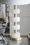 13x13x26 Marble Table Lamp