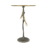 24-inch Metal Dual Bird Side Table
