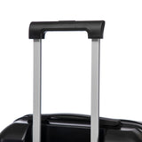 ABS Spinner Wheel Luggage Set with Combination Lock - Black