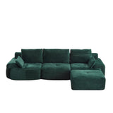 Large Fabric Sectional Sofa with Memory Foam Padding - Multiple Colors