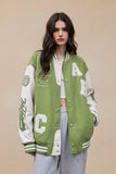 Y2K Oversized Lamb-Wool Bomber Jacket Women