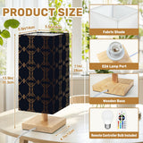 Luxury Black & Gold Geometric Table Lamp