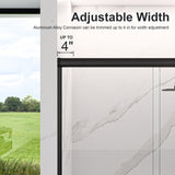 56"-60"W*72" H Semi-Frameless Double Sliding Shower Door