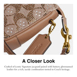 Coach Women's Natural Grain Leather Plaza Bag