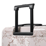 PC+ABS Hardside Luggage Set with Digital Lock - Pink Flower Print