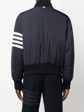 Thom Browne Men Bomber Jacket With 4-Stripe Detail