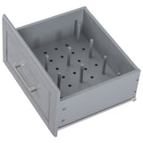 K&K 50.7" Kitchen Island with Storage Tilt Trash Can Cabinet