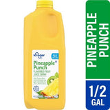 Kroger Pineapple Punch From Concentrate Flavored Fruit Juice Drink 1/2 gal