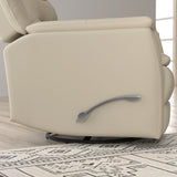 Swivel Recliner With Manual Adjustable Footrest