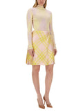 Burberry Women Check Pattern Skirt