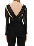 Marine Serre Women Draped Bodysuit
