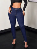 Classic High-Waisted Skinny Jeans