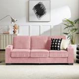 Modern Corduroy 3-Seater Sofa